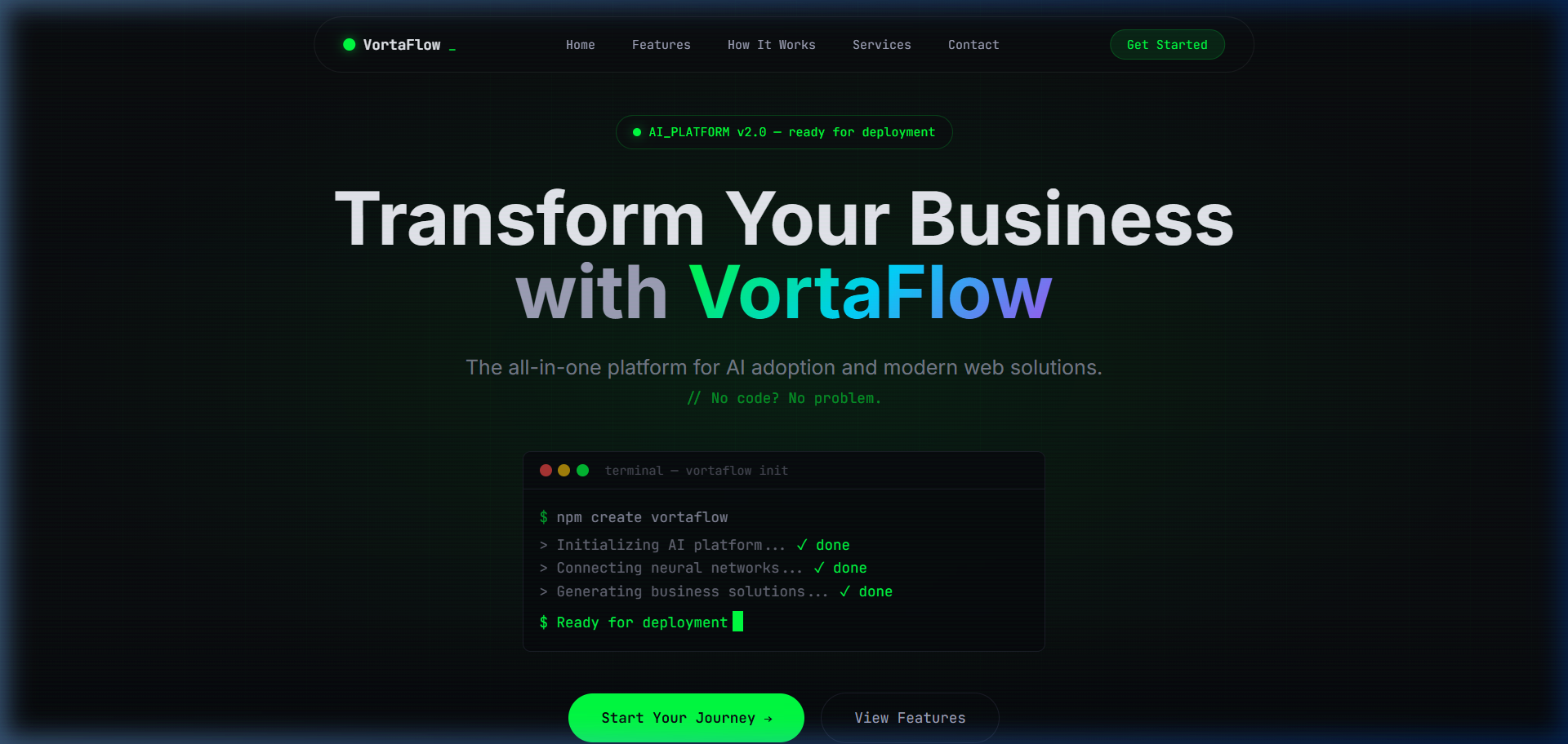 VortaFlow AI & Web Platform